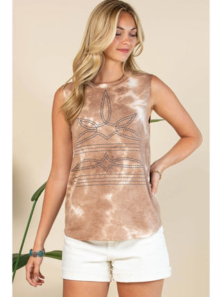 Boot Stitch Graphic Tank