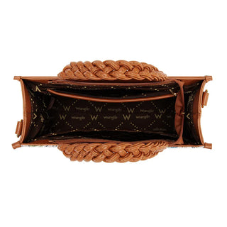 Wrangler Floral Print Braided Satchel Bag