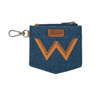 Wrangler Ladies Logo "W" Dual Pouch Wristlet