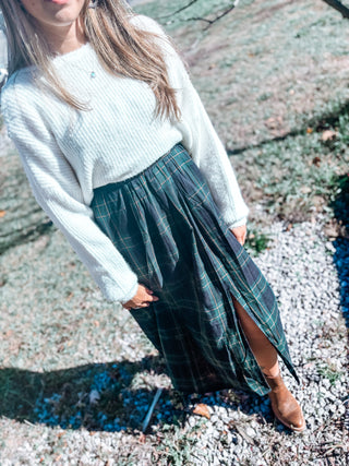 Oversized Fuzzy Sweater with Back Twist