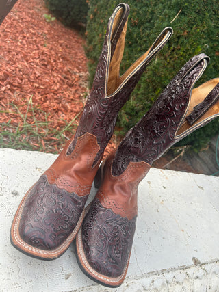 Boulet Women’s tooled Square Toe Boot
