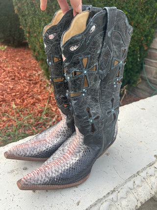 Corral Python Cross Boot