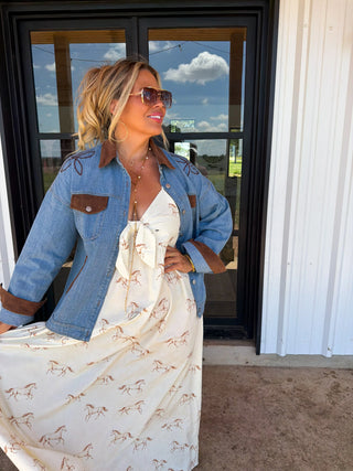 BLAKELEY Cowboy Romance Denim Jacket