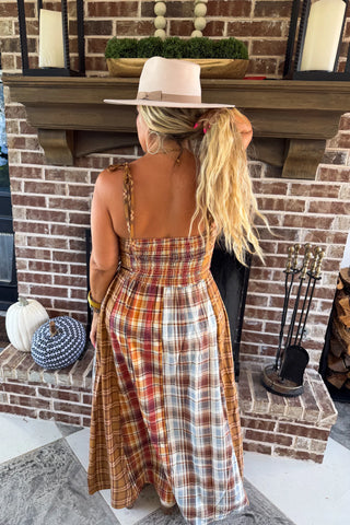 PREORDER- The Ashford Plaid Maxi Dress