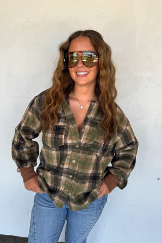 PREORDER- Mountain Morning Plaid Shacket