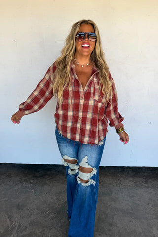 PREORDER- Mountain Morning Plaid Shacket