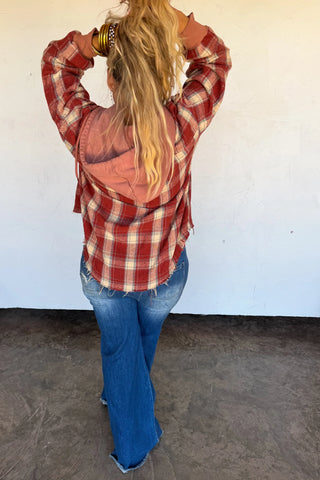 PREORDER- Mountain Morning Plaid Shacket