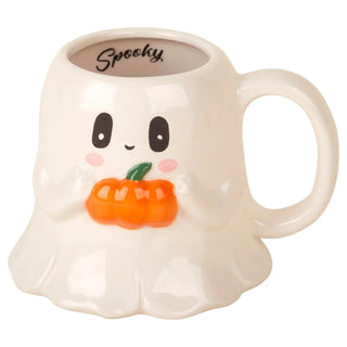 Boo-tiful Pumpkin Ghost Mug 18 oz