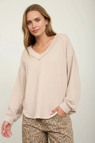 PRE ORDER Rustic Comfort Knit Top