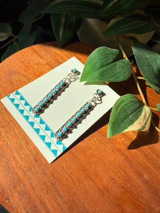 Zuni Bar Kingsman Turquoise Earrings