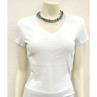 Turquoise and Coral Necklace