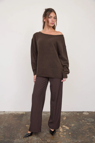 Cozy Cocoa Knit Pullover