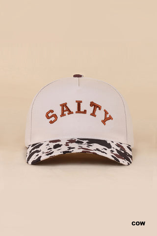 Salty Cow Print Hat