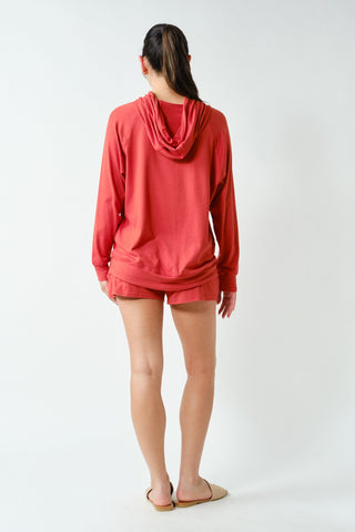 Brushed Hacci Lounge Hoodie