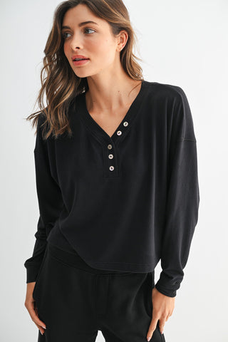 Lounge Knit Henley