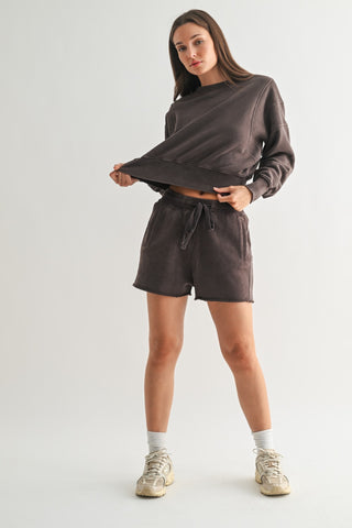 Mineral Wash Luxe Shorts