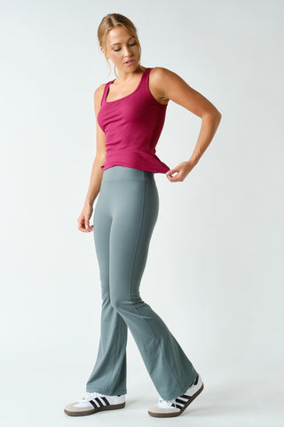 Square Neck  Micro-Ribbed Tank