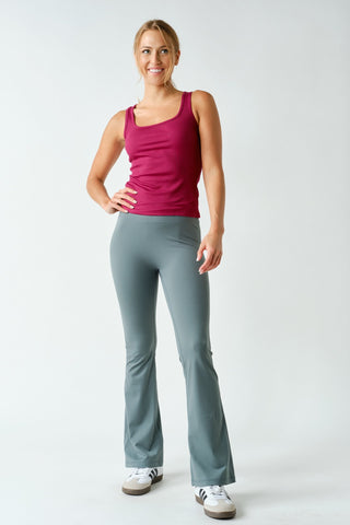 Square Neck  Micro-Ribbed Tank