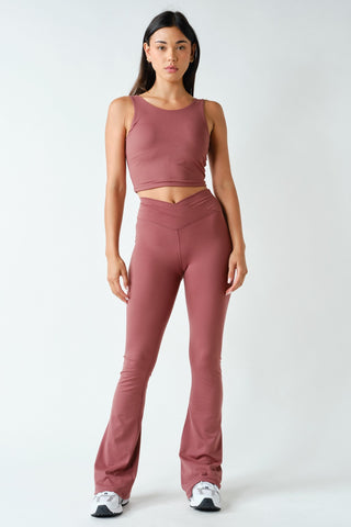 Venice Crossover Waist Yoga Pants