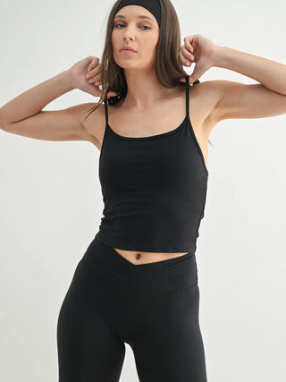 Longline Spaghetti Strap Active Tank Top