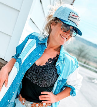Kimes Premium Denim Hat Blue Heather