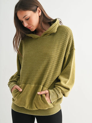 Duality Waffle Knit Hoodie