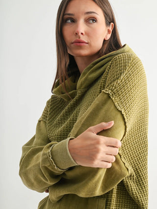 Duality Waffle Knit Hoodie