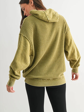 Duality Waffle Knit Hoodie