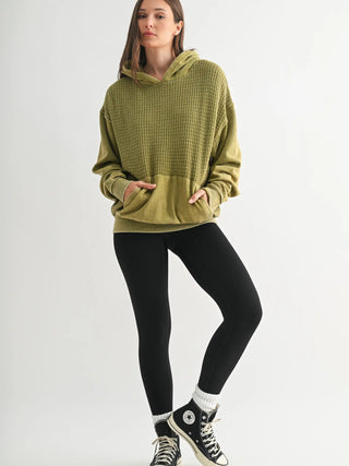 Duality Waffle Knit Hoodie