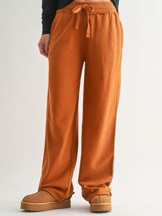 Wide Leg Cotton Core Pants
