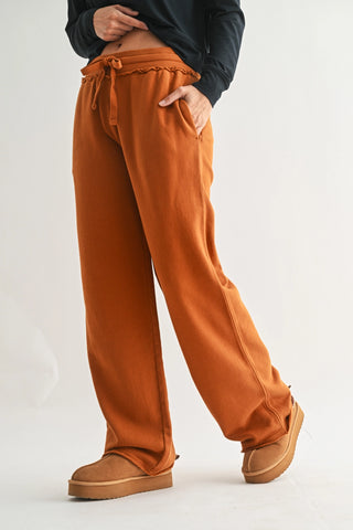 Wide Leg Cotton Core Pants