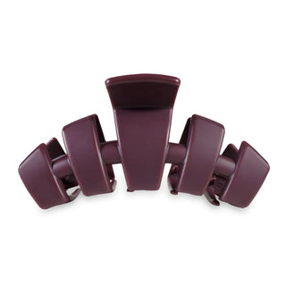 TELETIES- Classic Hair Clip- Burgundy Bliss
