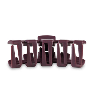 TELETIES- Classic Hair Clip- Burgundy Bliss