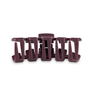 TELETIES- Classic Hair Clip- Burgundy Bliss