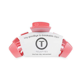 TELETIES - Classic Hair Clip - Calming Coral
