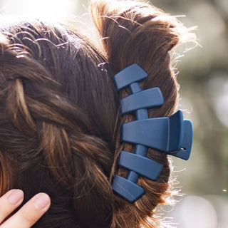 TELETIES- Classic Hair Clip - Midnight Rain