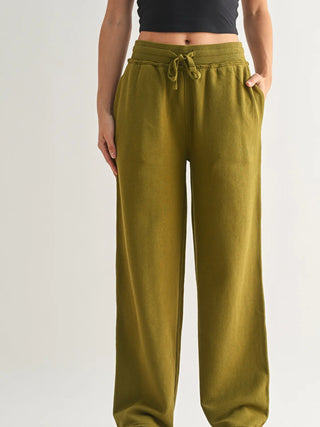 Wide Leg Cotton Core Pants