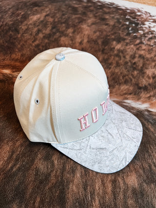 White Camo Howdy Trucker Hat
