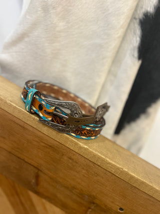 ROPER Field of Sunflowers Tooled Belt