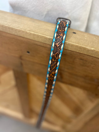 ROPER Field of Sunflowers Tooled Belt