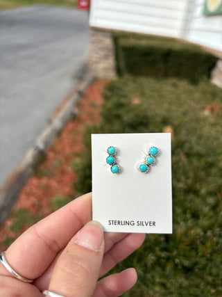 Zuni SS Kingsman Turq. Earrings