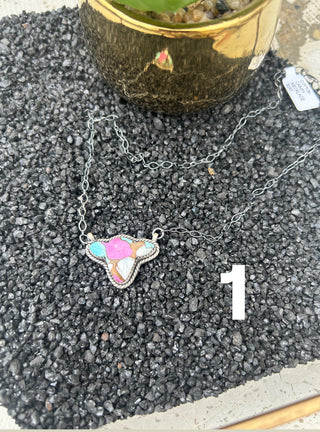 Cotton Candy Cow Necklace Hada Collection