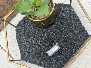 Cotton Candy Bar Necklace Navajo Handmade