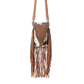Myra Dusk and Dust Fringe Leather Bag