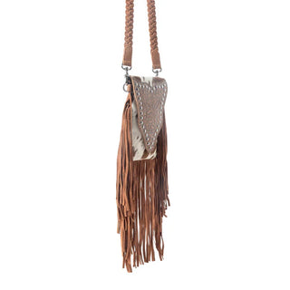 Myra Dusk and Dust Fringe Leather Bag