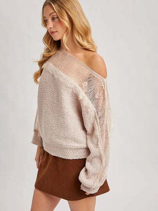 Trimmed in Lace Sweater