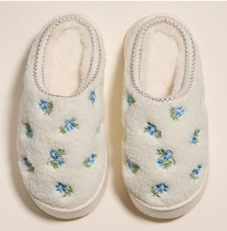 Blue Daisy Slippers