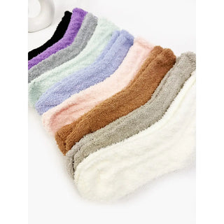 Solid Cabin Plush Socks
