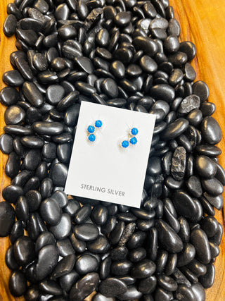 Esther White Opal Earring