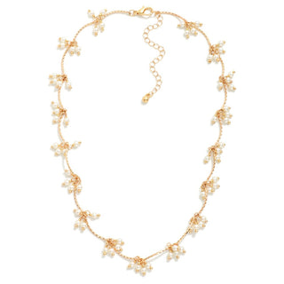 Pearl Cluster Necklace